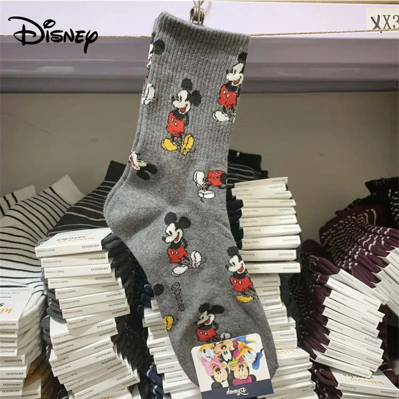 adult socks Mickey Mouse sweet socks adult fashion wild thread cotton Disney socks ladies