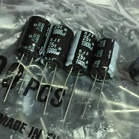 

2020 hot sale 10pcs/30pcs ELNA RJF Electrolytic Capacitor 25V1000uf 12.5*20MM AUDIO CAPACITOR free shipping