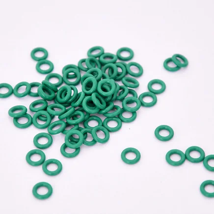 

30pcs 2mm diameter green fluoro rubber O-ring repair box skeleton oil seal PTFE gasket 8.5mm-11mm outer diameter