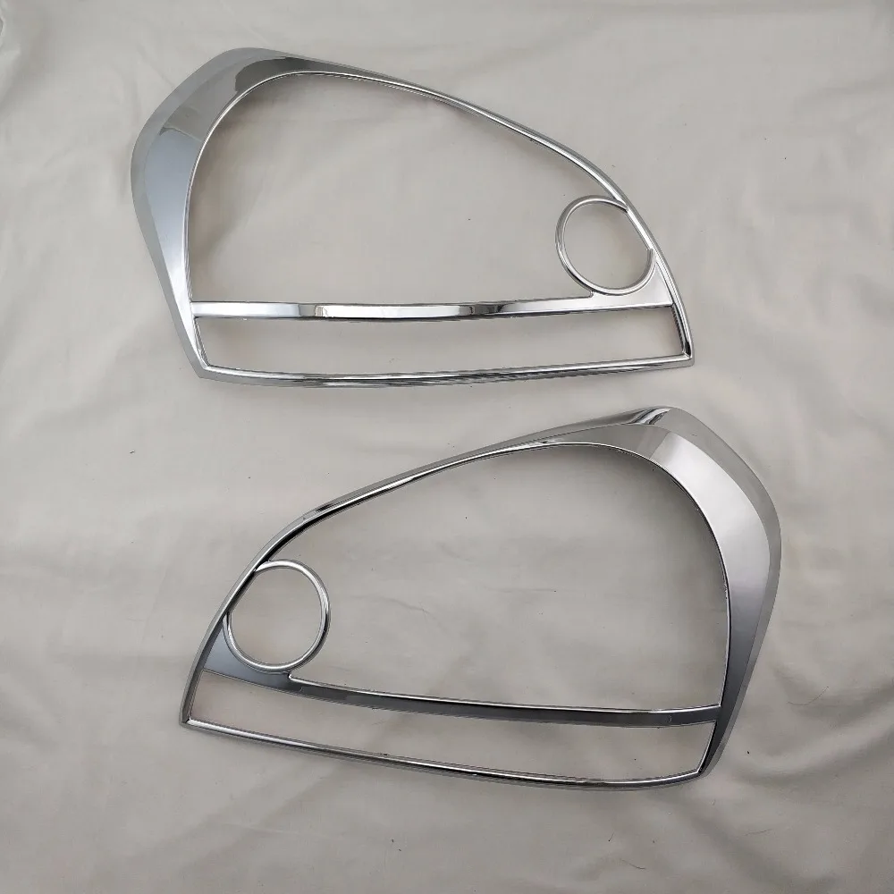 

2pcs ABS Head Lamp Cover Car Chrome Strips for Hyundai Tucson 2006 2007 2008 2009 Accessories Headlamps Cover Trim