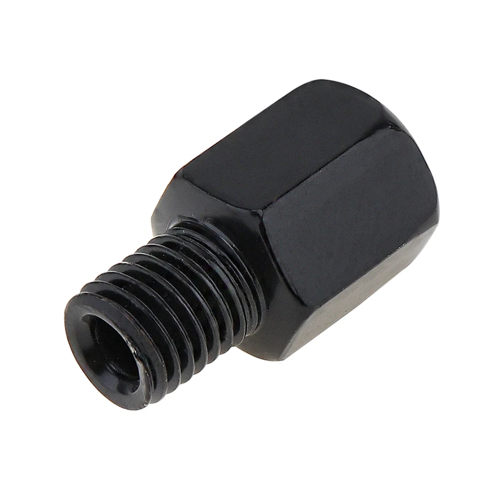 1 Pcs Black Motorcycle Rear Mirror Adapters 10MM  8MM Clockwise Anti-clockwise Right Left hand thread Changing Screw