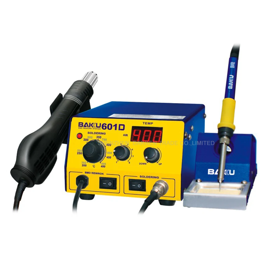 220V/110V Hot Air SMD Rework Station LED Digital Display Soldering Station BGA Rework BAKU