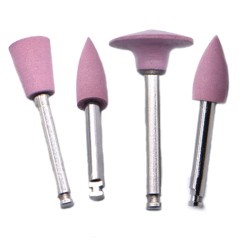 4 pcs mix Grinding Heads Dental  Teeth  Tool for Low-speed teeth machine polishing Whitening dentist equipment