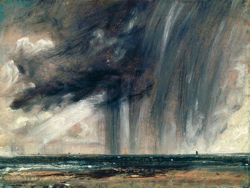 seascape picture abstract poster home picture wall decoration art masterpiece Rainstorm over the Sea C1824-28  By John Constable