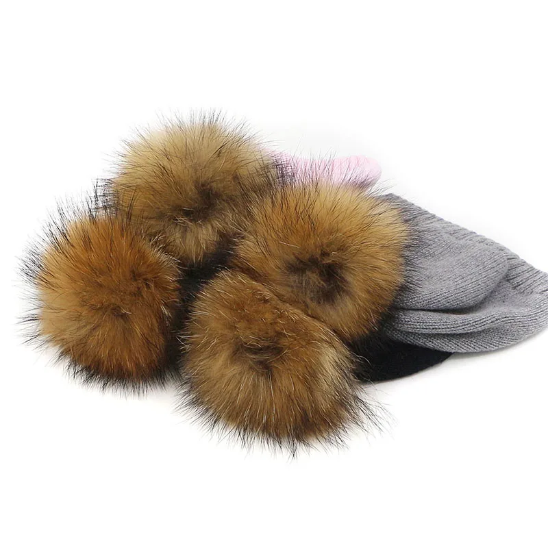 GZHilovingL New Winter Soft Cotton Scarf Hat Set Kids Boys Girls Fur Pompom knitted Beanie Hat Child Baby Solid Scarfs Ring Set