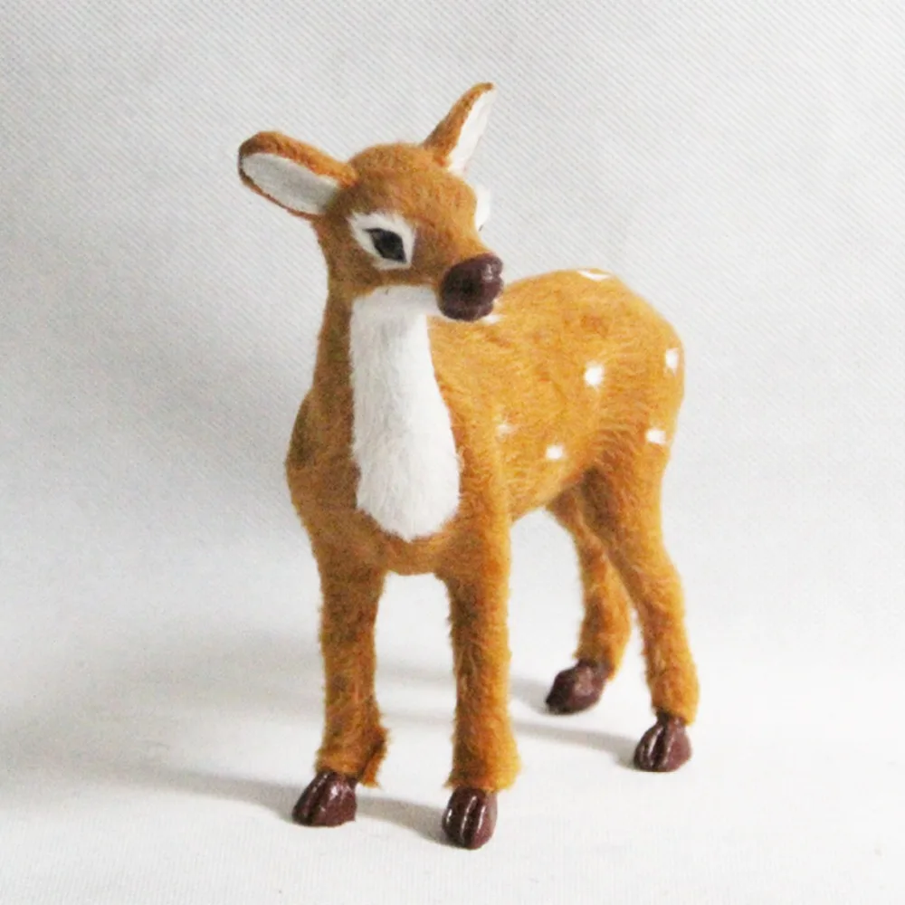 ZILIN Free shipping Adorable mini simulated deer lovely simulated doe 15*8*15 cm