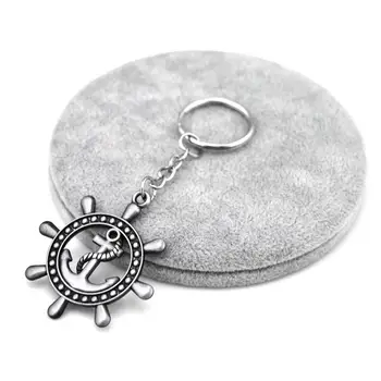 復古錨形鑰匙扣,男士復古骷髏錨舵鑰匙鏈,可掛在褲子、包包、汽車上,男孩飾品,派對紀念品禮物 8 最佳銷售 錨形鑰匙扣 - №1
