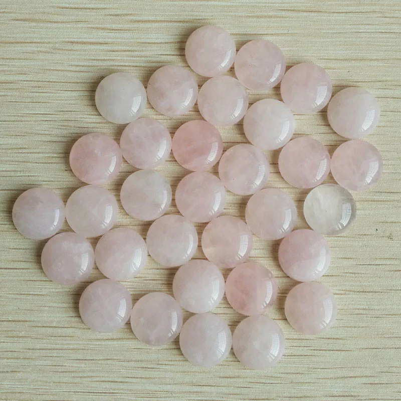 Wholesale 50pcs/lot fashion good quality assorted natural stone mix round cabochon stone beads 16mm for jewelry making free