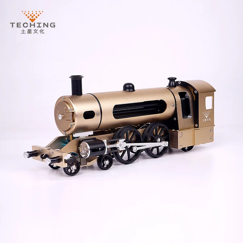 

Full CNC Metal Assembled Twin wheels Steam Train Toy Model Building Kits for Researching Industry Studying / Toy / Gift