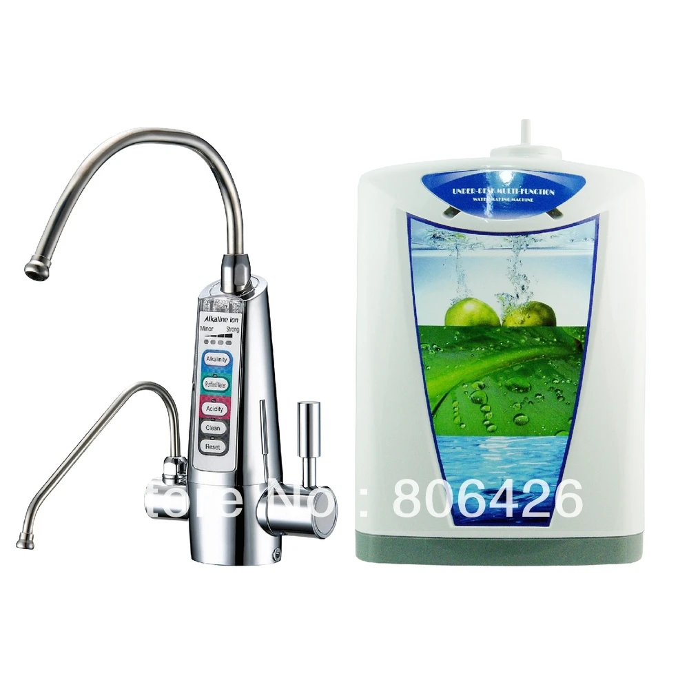 5Plates Undersink Alkaline water ionizer/cathodic water/electrolyzed water(JapanTechTaiwan factry)Built-in fibre carbon filter