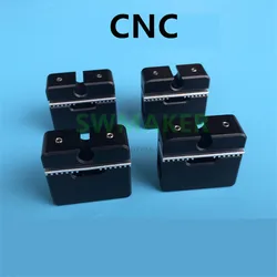 4pcs Ultimaker 2 UM2 aluminum alloy slider black/silver cross slider + sync belt buckle for 3D printer accessories