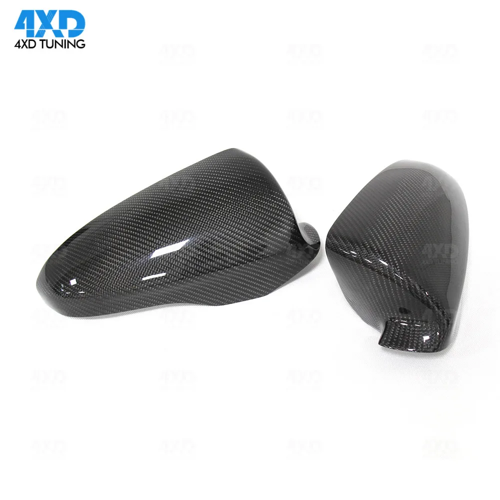 Real Dry Carbon Fiber Mirror Cover For BMW M6 F06 F12 F13 Side Rear View mirror caps replacement sicker 2012 2013 2016 - up