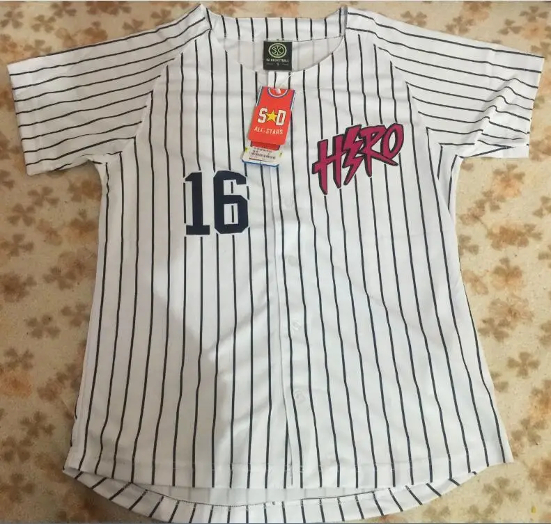2019 new Design HIPJazer Street jerseys Hero Men baseball Jerseys hiphop baseball stripe shirt tops Black and white color