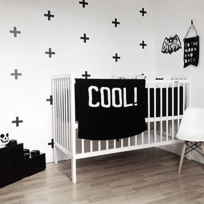 Cross Wall Sticker For Kids Room Baby Boy Room Decorative Stickers Boy Bedroom Wall Decal Stickers Kids Wall Stickers Home Decor