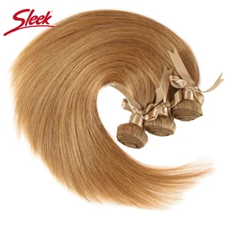 Sleek Brazilian Honey Blonde 27 Color Mink Brazilian Natural Remy Straight Hair Weave Bundles 8 To 26 Inches Hair Extension