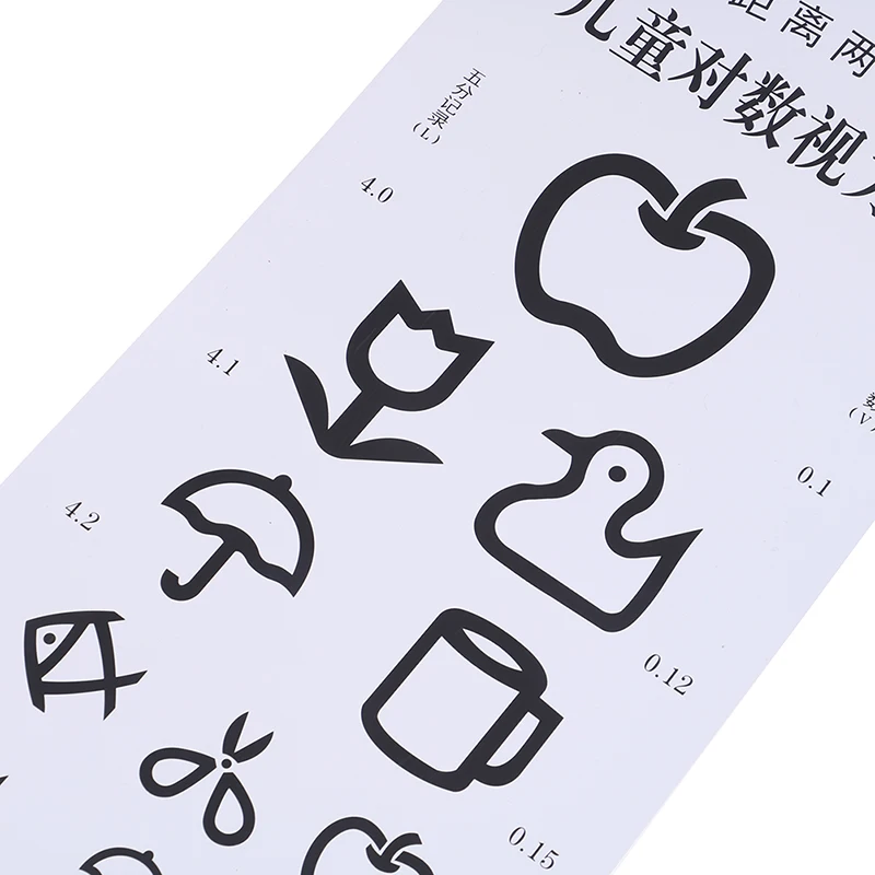 1pc Standardized Eye Chart Visual Testing Chart for Hospital