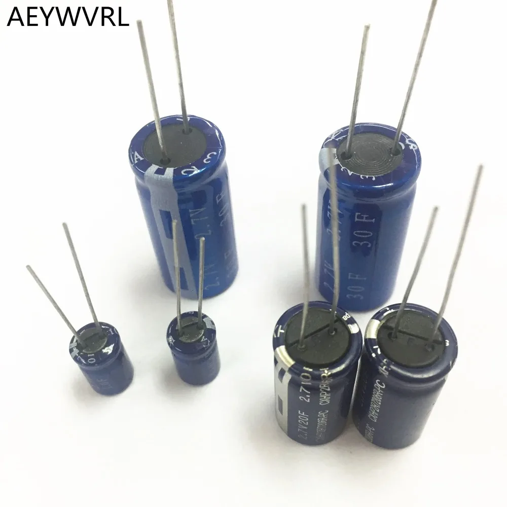 capacitor 2.7V 1F 2F 3.3F 4F 4.7F 5F 6F 7F 8F 10F 15F 20F 25F 30F