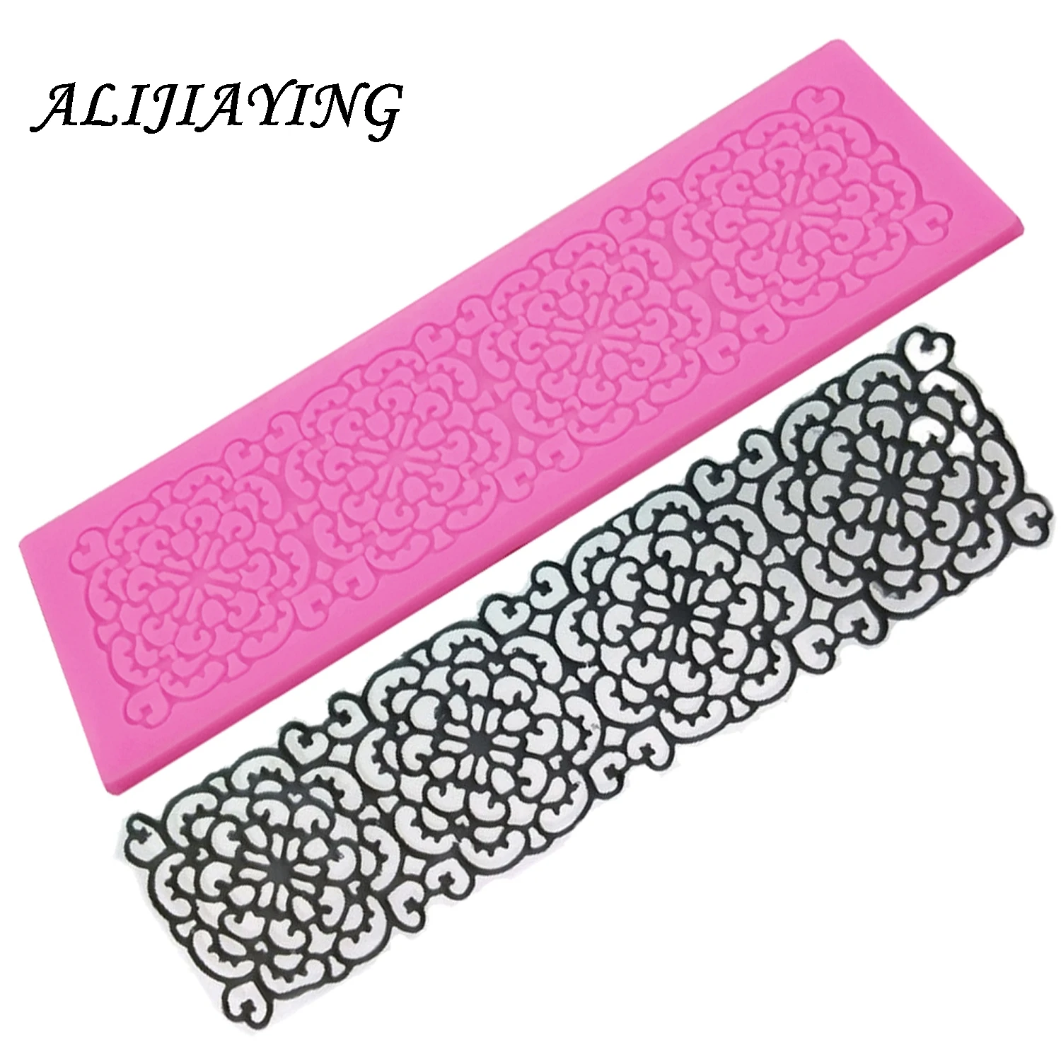 1Pcs Sugarcraft Flower silicone lace fondant mold cake decorating tools chocolate gumpaste mold wedding cake decoraton D0318