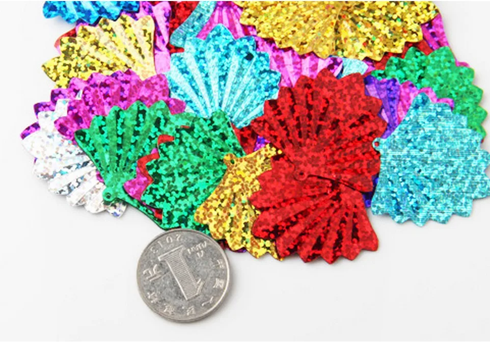 20pcs / 35 * 37mm shell sequins DIY handmade clothing materials jewelry accessories