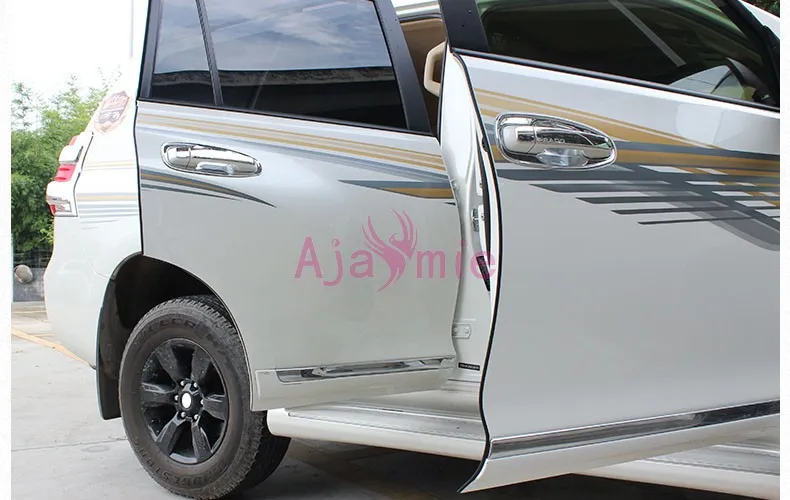 Crash Barrier Rear Trunk Door Moulding Stripes White Color Bumper For Toyota Land Cruiser LC 200 100 FJ100 FJ200 Accessories