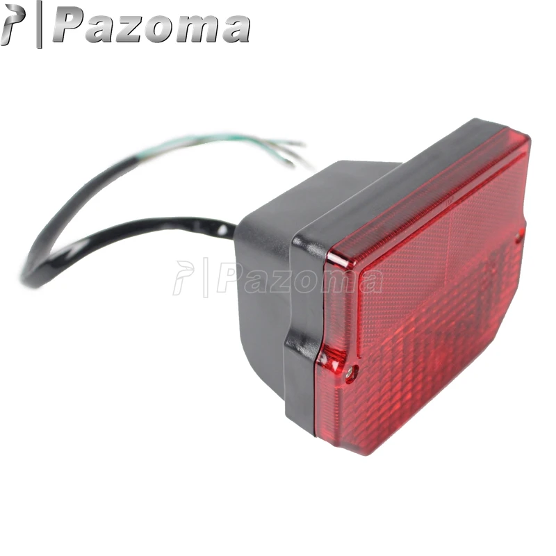 Motorbike Rear Red Tail Light Reflector License Plate Light Taillamp for MZ ETZ 150 250 251 301 Simson SR50 S51 Suzuki TS125 150