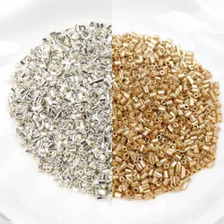 Gold and Silver Color 2x3mm 500pcs Crystal Glass Spacer beads,Czech Seed Beads For Jewelry Handmade DIY BLGZ0001X