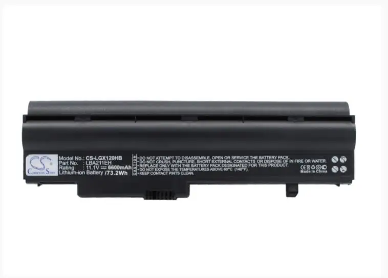 Cameron Sino 6600mAh battery for LG X120 X120-G H L L.C7B1A9 L.C7L1A9 N X130 X130 10