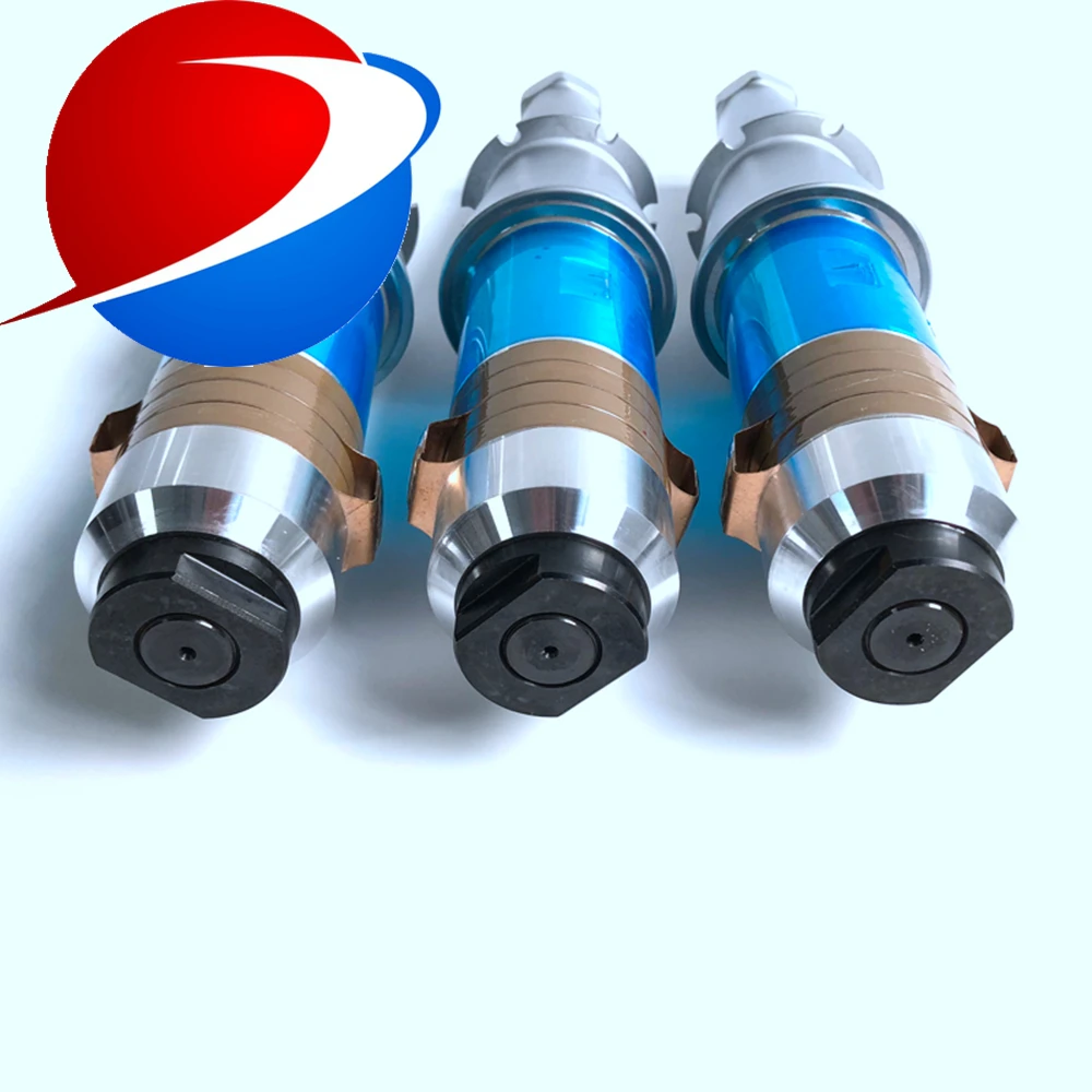 Ad alta potenza piezoelettrico saldatore ad ultrasuoni trasduttore 1000W 15khz per la saldatura di plastica macchina e macchina di taglio trasduttore