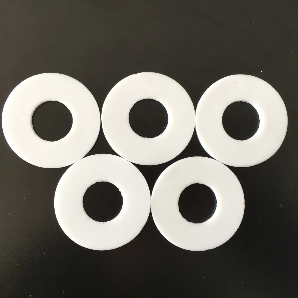 

5pcs/pack YT923X 25*58mm Thickness 3mm PTFE Material White Ring Gasket DIY Model Making Parts Free Shipping France