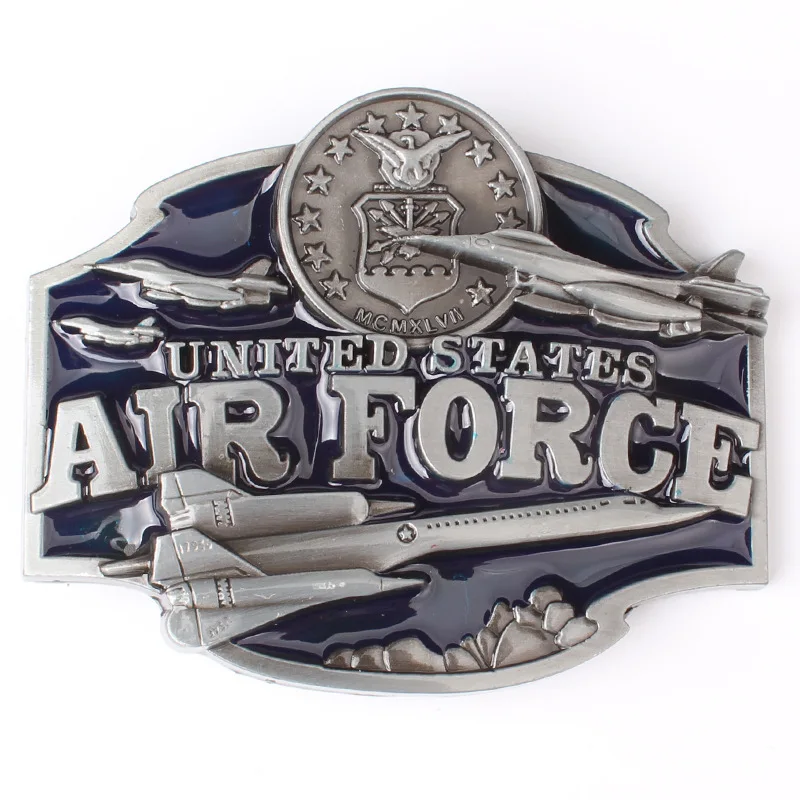 

Military Theme Belt Buckle Alloy Width 4.0cm Army And Air Force