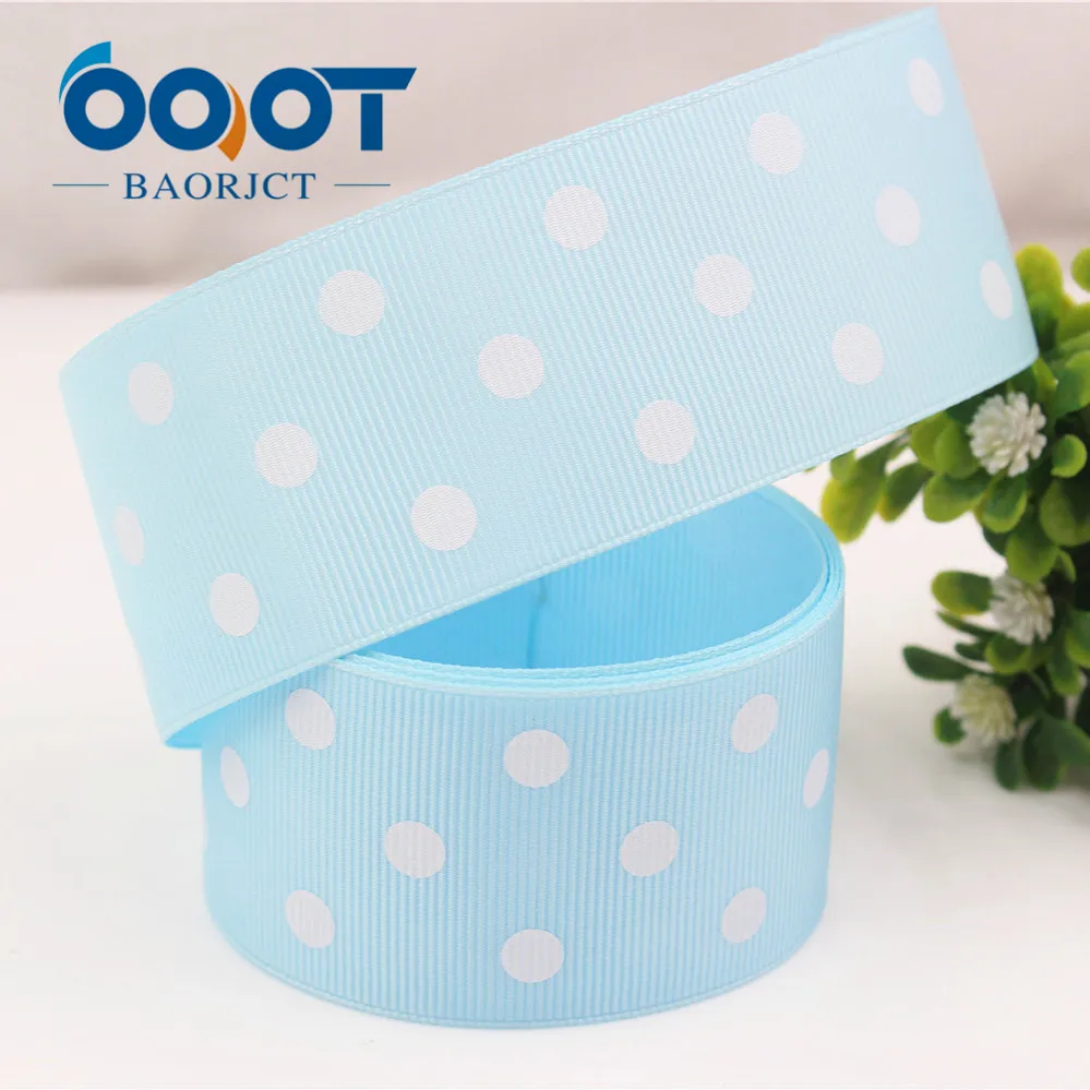 OOOT BAORJCT 176181,10 yards 38MM DOTS Printed grosgrain ribbon, DIY handmadeHair accessories Material wedding gift wrap