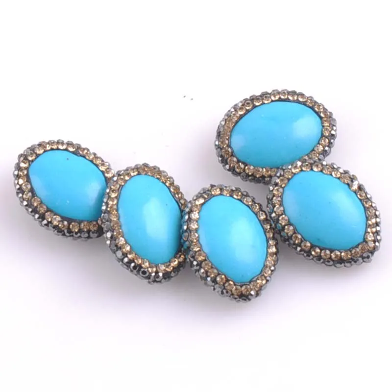 

Natural stone Beads Crystal Flat Oval Round for Jewelry making 1pcs 23X17mm 2pcs TRS0199X