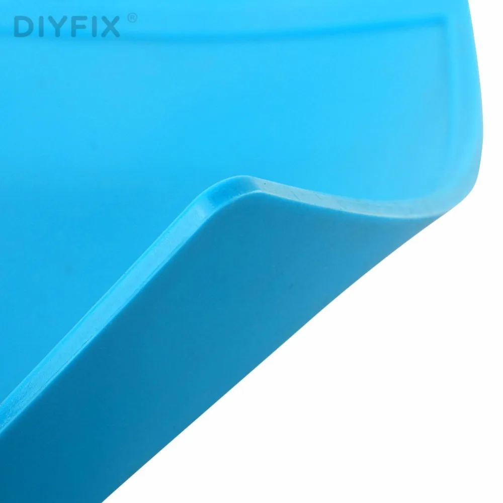 DIYFIX 35x25cm Heat Insulation Silicone Pad Electrical BGA Soldering Repair Station Maintenance Platform with Screw Location Mat