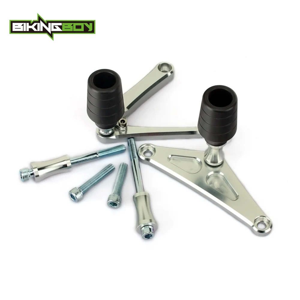 BIKINGBOY For Triumph Daytona 675 2013 2014 2015 2016 2017 2018 13 14 15 16 17 18 CNC Frame Sliders Crash Protector Pads