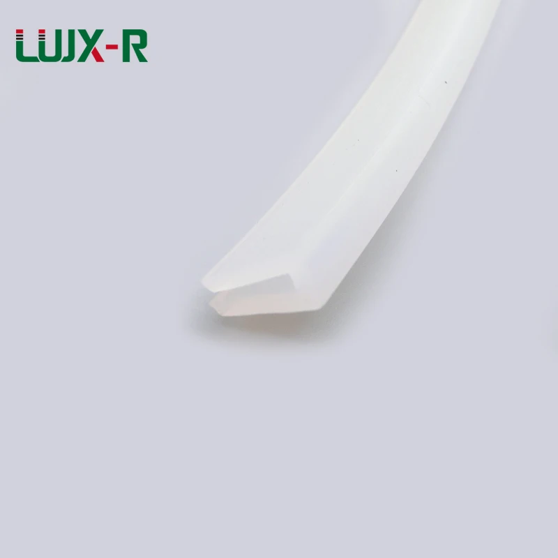 

LUJX-R Silicon U Type Sealing Strip For Thick 8mm-15mm Glass Shower Door Window Silicone Rubber Seal Strip Weatherstrip U Shape