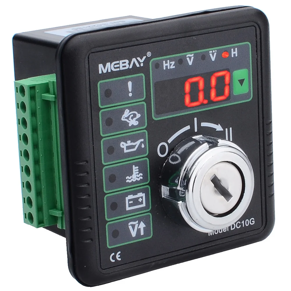 DC10G Engine Manual Genset Start Controller with Hz Volt Battery Voltage and Accumulation Time Display with LED Display