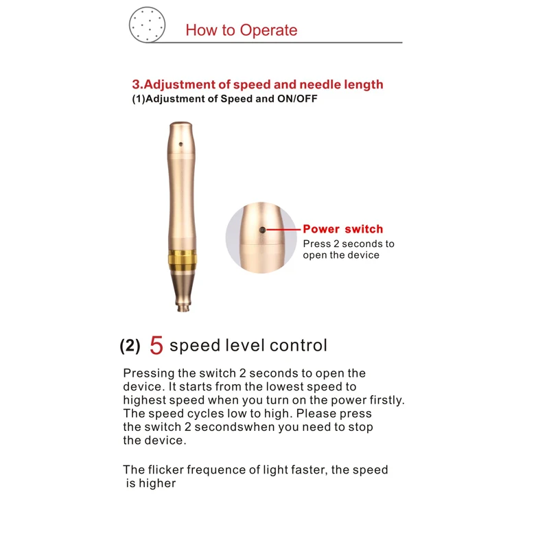 Dr. Pen M5 Wireless Derma Pen Professional Microneedle Pen Bayonet Needle Cartridges Wireless Derma Pen 0.25 mm needle length