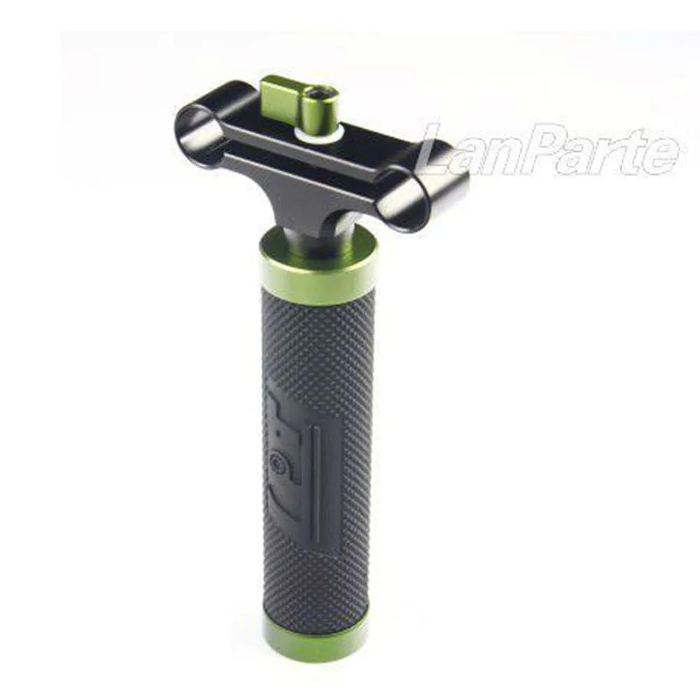 Lanparte Single Handle Handgrip Hand Grip with 15mm Double Rod Clamp Support for DSLR/SLR Camera Rig Rail System