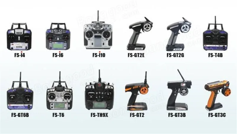 FlySky FS-R6B 2.4Ghz 6CH RC AFHDS FS R6B Receiver for i6 i10 T6 CT6B TH9x Transmitter Remote Control Parts