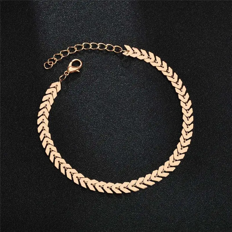 Vintage Arrows Beach Foot Anklet For Women Bohemian Female Anklets Summer Bracelet Foot Jewelry Ankle Chain Beaded