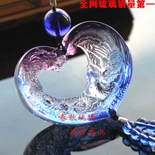 Spring factory direct supply high-end gifts Dragon concentric healing glass car car linked to wedding gifts