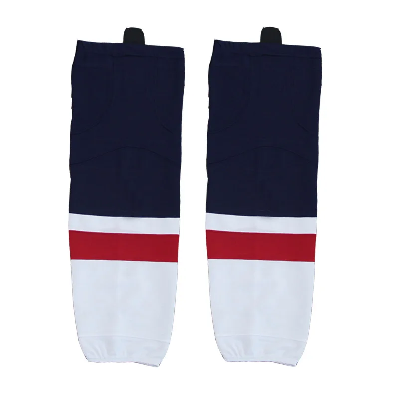 

COLDINDOOR 100% Polyester USA Ice Hockey Socks Cheap Shin Guards For Team