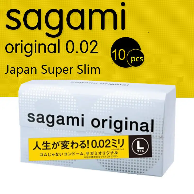 Dia:38mm L:190mm Made In Japan Sagami Original Large Size Condoms Non-Latex 002 Ultra Thin Big Condom Sex Toys For Men