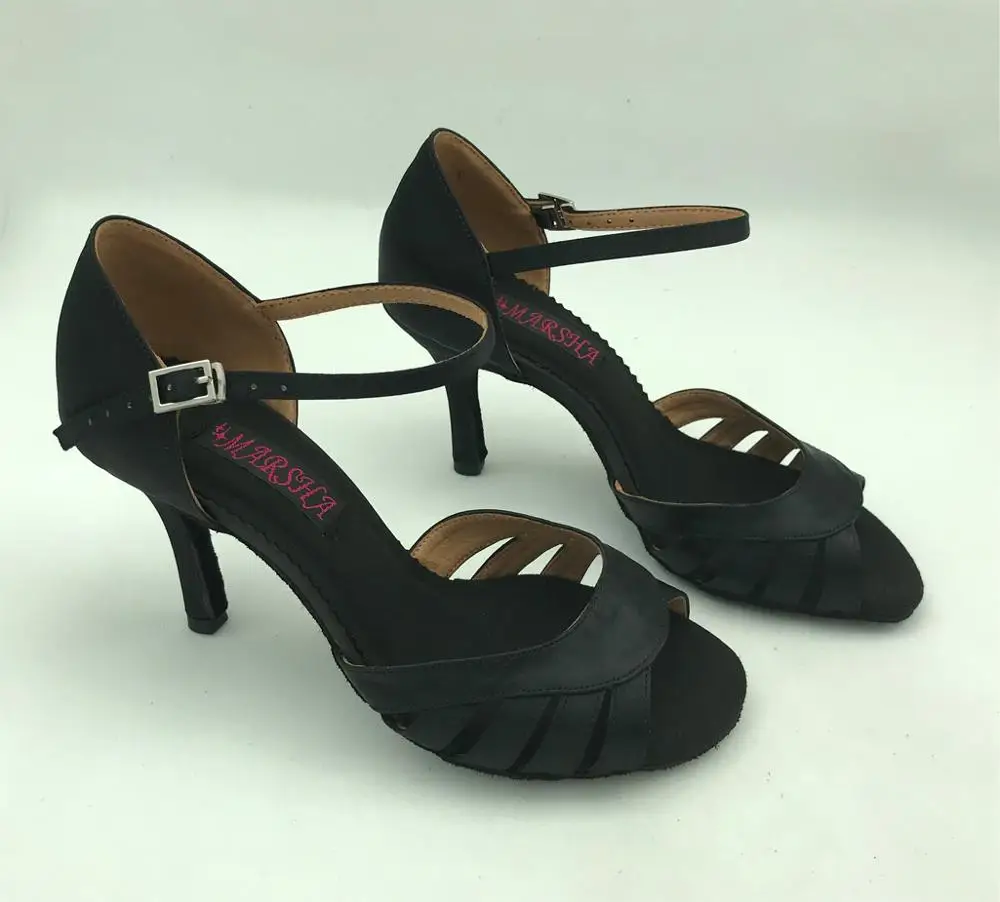 Fashional and comfortable  latin dance shoes tango ballroom salsa shoes for women 6260BLK can customize the colour again
