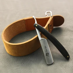 River lake Barber Leather Strop Men's Stright Razor Shaving Knife Sharpening Strop Belt  Beard Mustahce Shaving Tool Razor