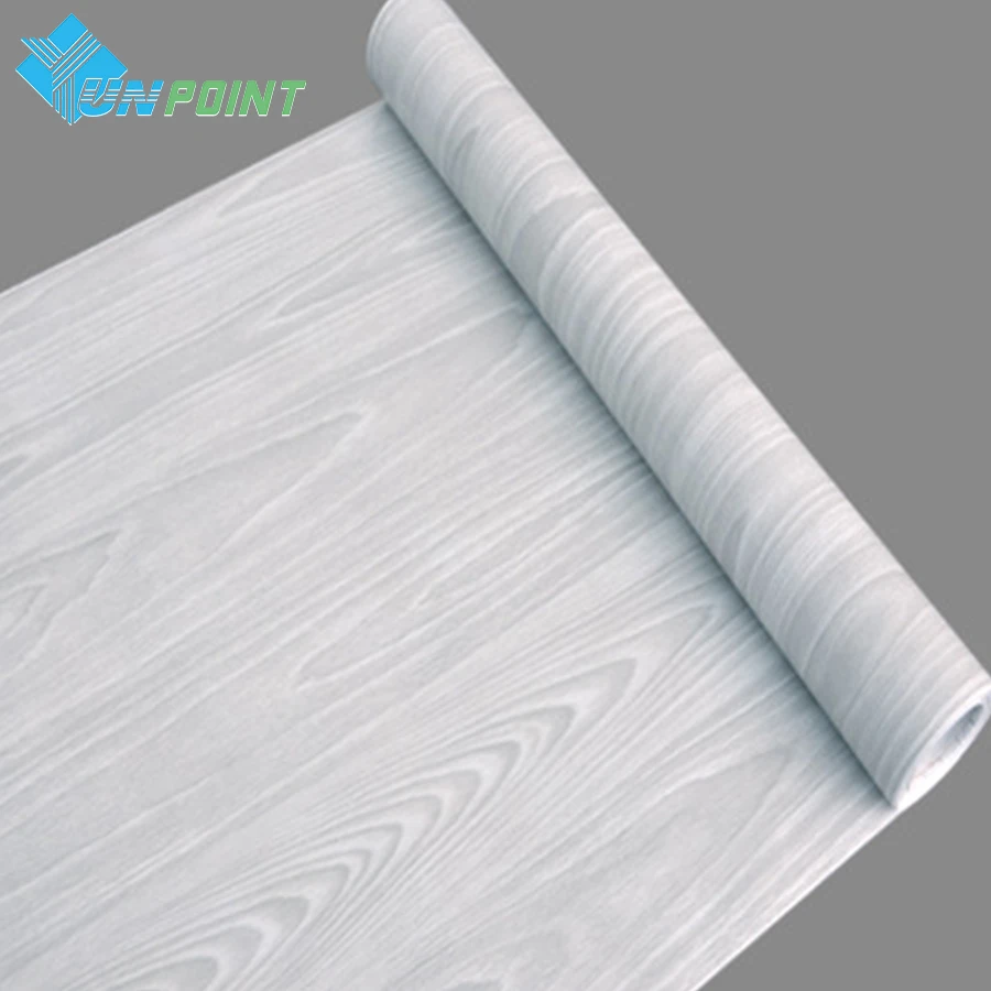 PVC Self Adhesive Wallpaper DIY Wood Grain Furniture Renovation Sticker Wooden Desktop Wardrobe Door Vinyl Waterproof Wall Paper