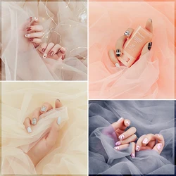 ins Photography Background Gauze Cloth Studio Photo Accessories for Jewelry Nail Polish Cosmetics Take a Photograph Decorations