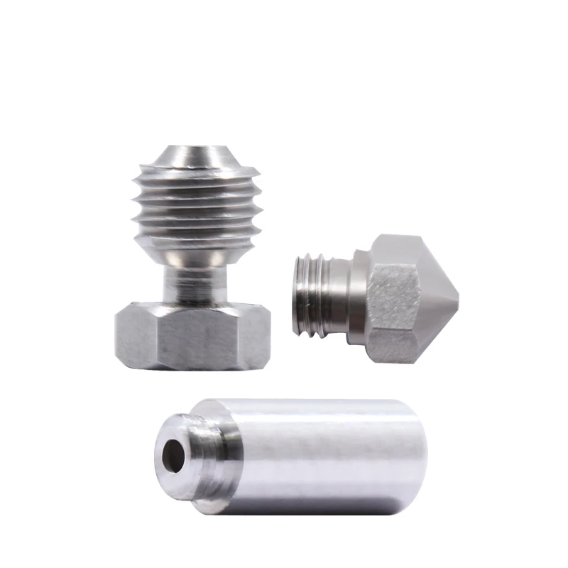 

MK10 Stainless steel Hotend M7 1.75MM connector Conversion Kit Throat 0.4MM Nozzle Conversion for 3D Printer mk10 extruder parts