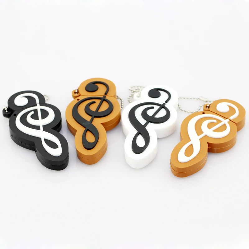 الكرتون محرك فلاش Usb لطيف ملاحظة دي Musique Usb فلاش القلم محرك الملاحظات الموسيقية 4GB/8GB/16GB/32GB/64GB فلاش القرص