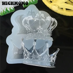 2021 New 1PCS/bag 2 Style Crown Craft DIY Transparent UV  Resin Liquid Silicone Combination Molds for Making Finding Accessories